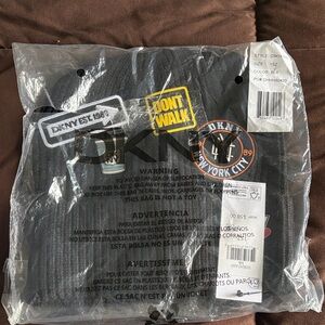 DKNY Black Graphic Tee with Bold Design